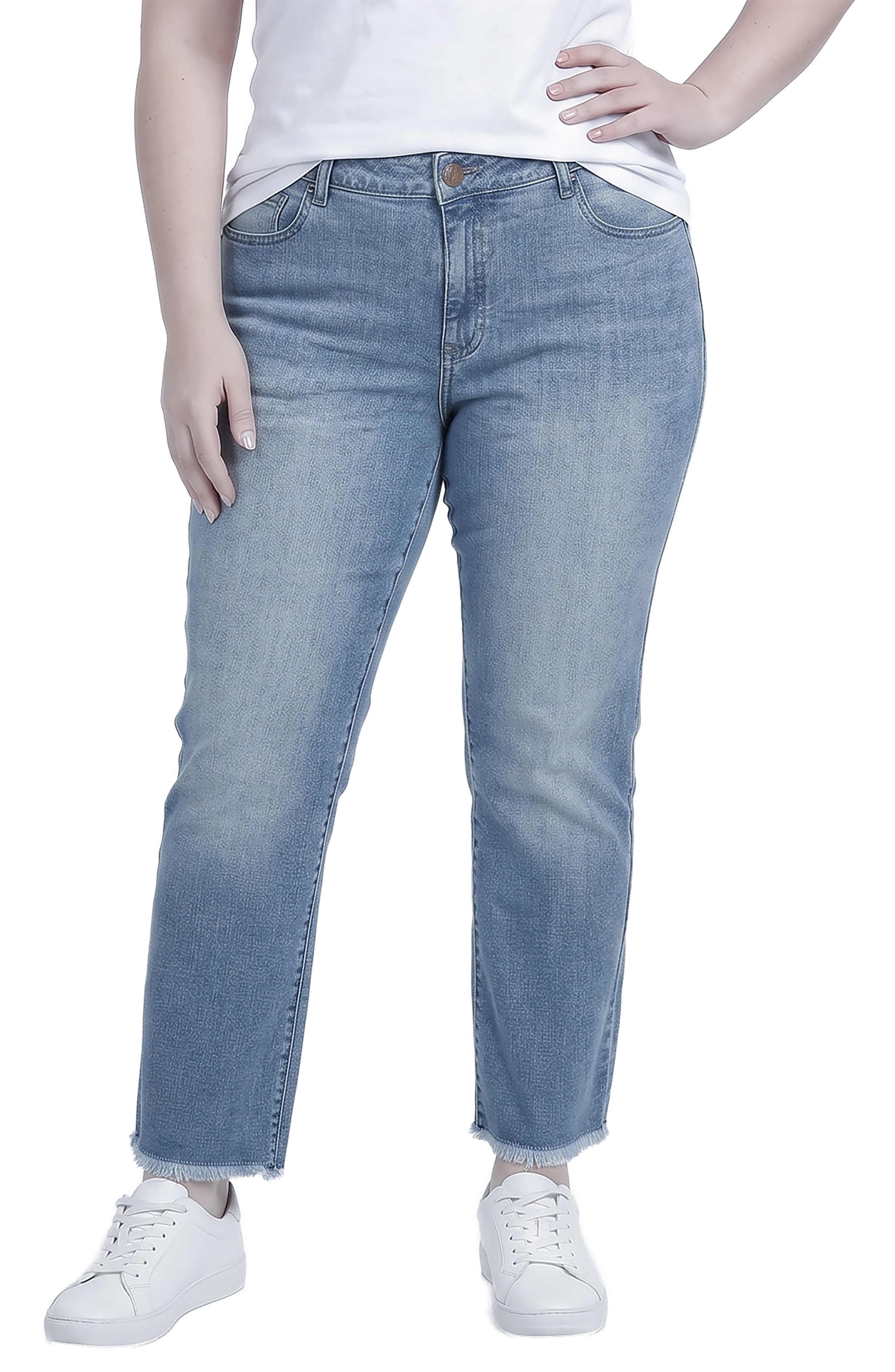 selected BLUE FRAYED