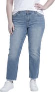 Standards & Practices Distressed Straight Leg Boyfriend Jeans