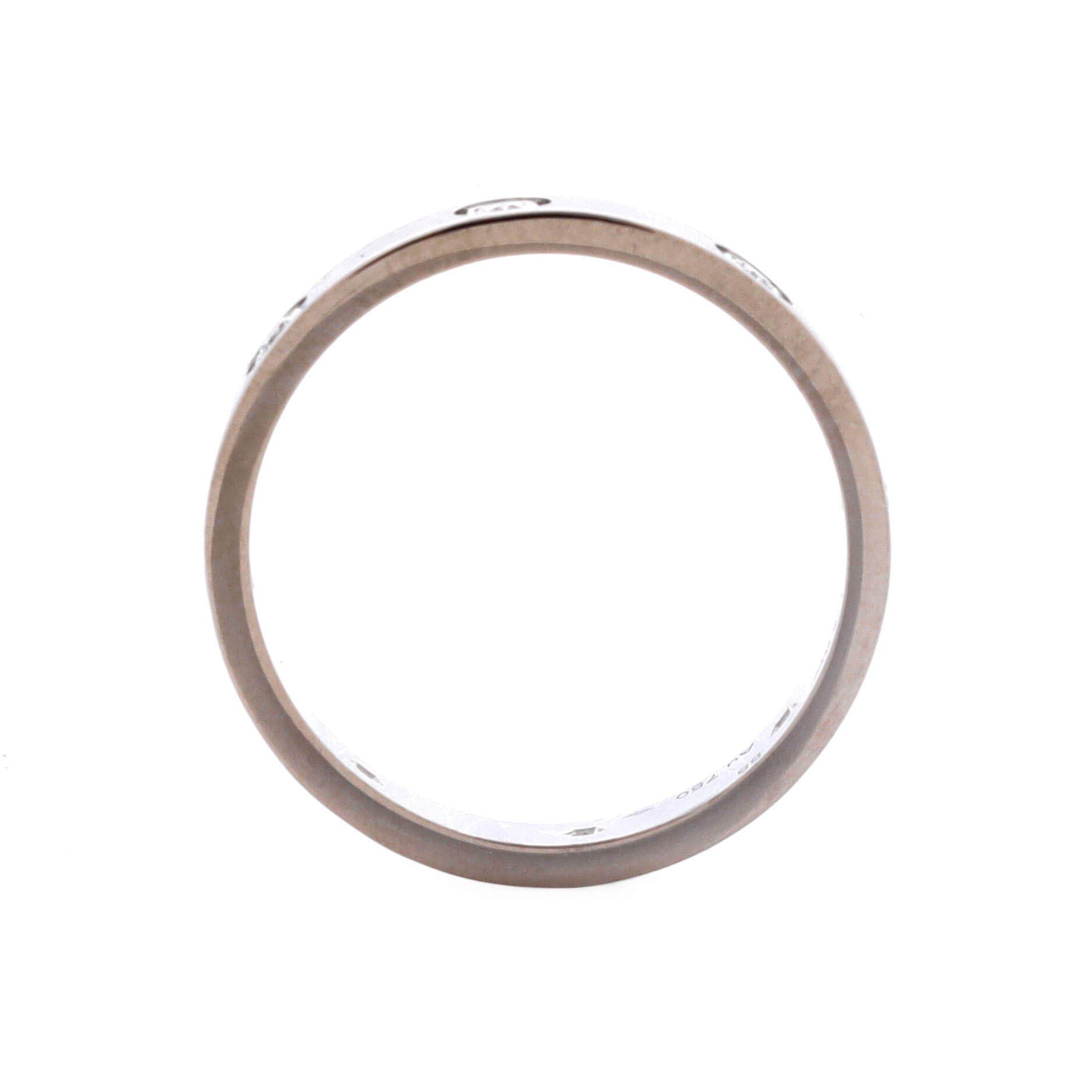 Love Wedding Band 8 Diamonds Ring 18K White Gold with Diamonds, Alternate, color, Metallic Gold