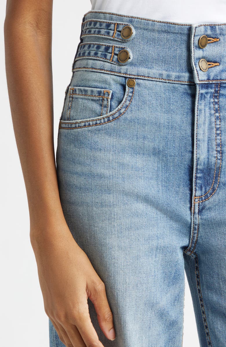 Ramy Brook Liv High Waist Wide Leg Jeans, Alternate, color, Light Wash