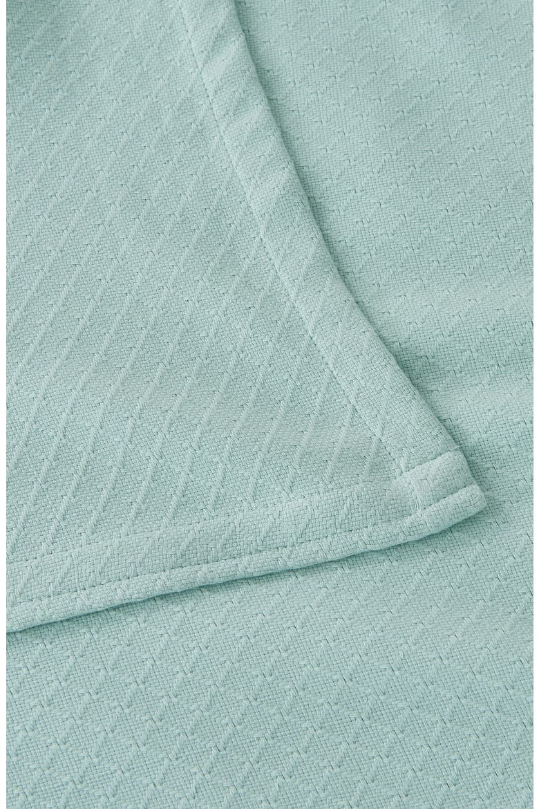 Egyptian Cotton Blanket, Alternate, color, GREEN