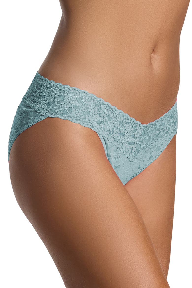 Signature Lace Bikini, Alternate, color, DUCK EGG BLUE