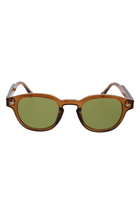 Gender Inclusive 47mm Gradient Rounded Wayfarer Sunglasses