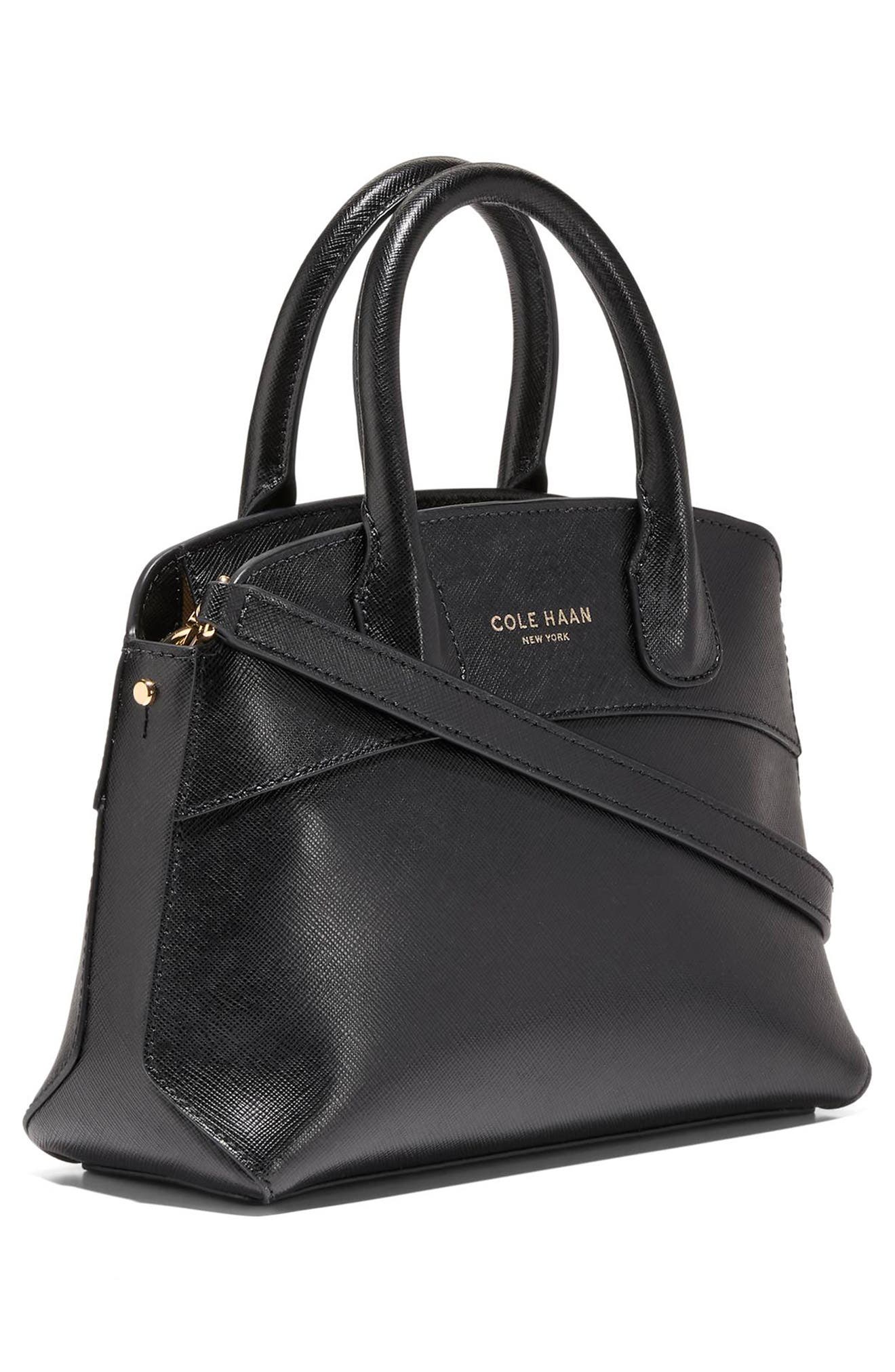 Cole Haan The Lady Small Satchel Bag, Alternate, color, Black