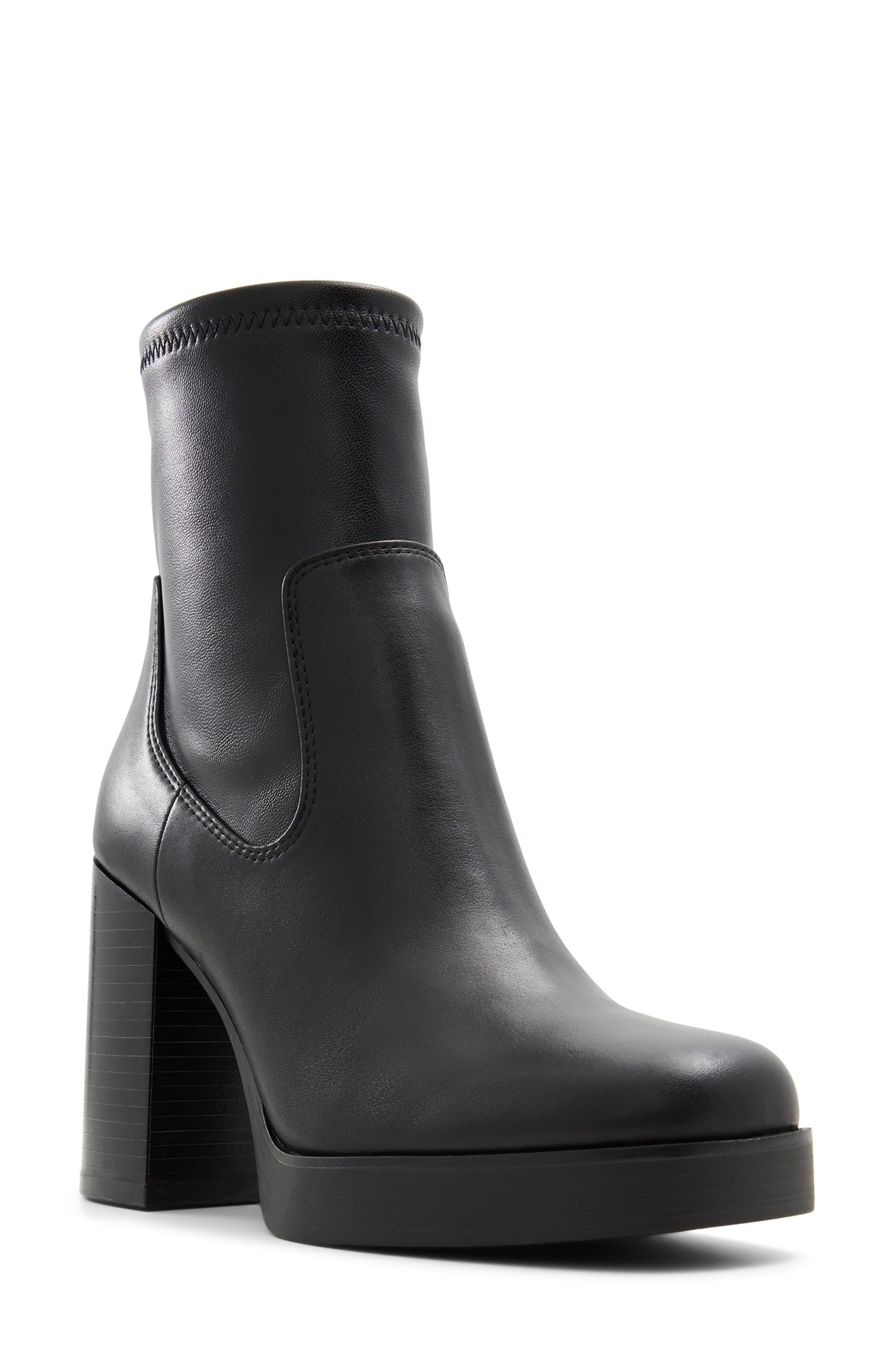 Seraphica Platform Bootie, Main, color, BLACK
