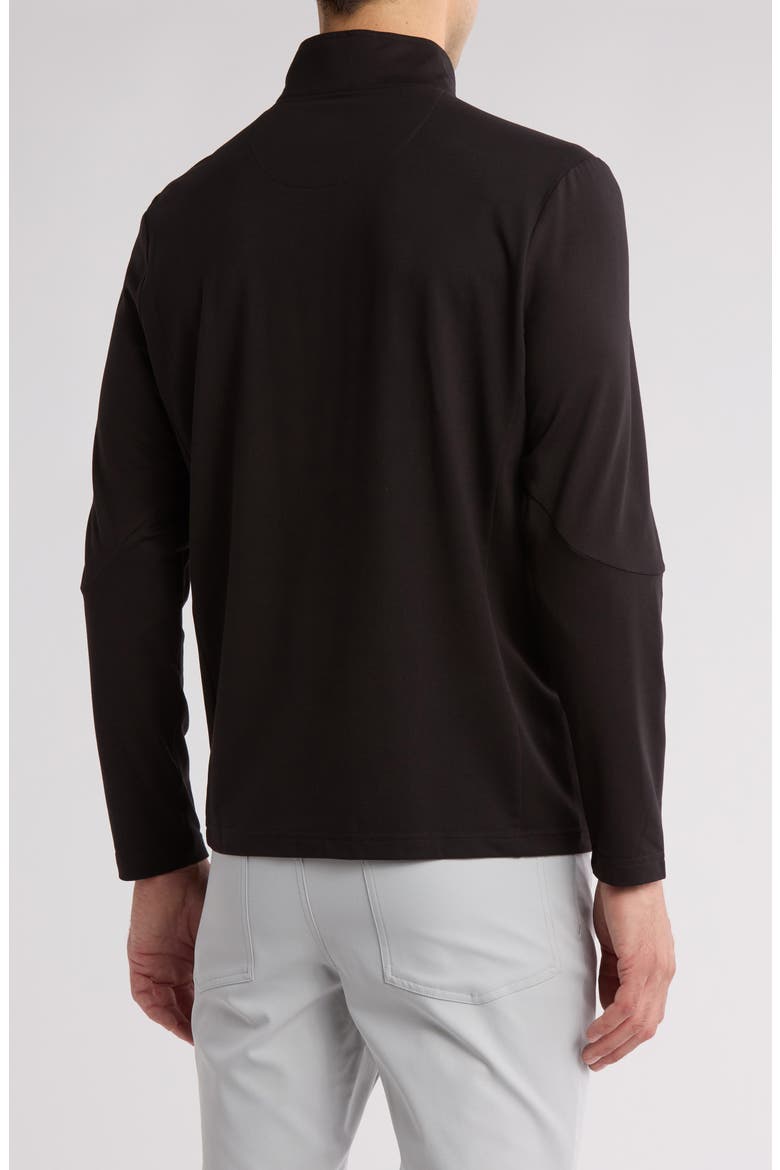 Lux Touch 1/4 Zip Long Sleeve Pullover, Alternate, color, CAVIAR