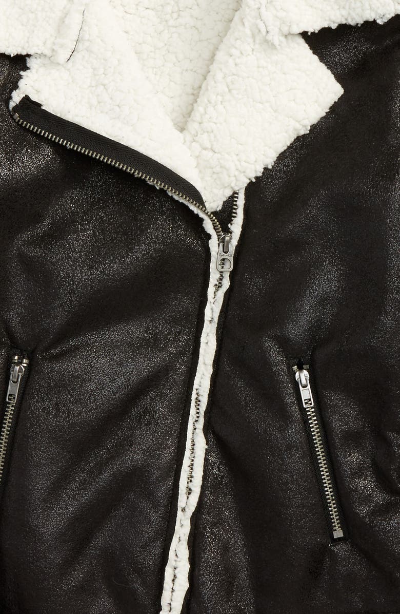 Splendid Fleece Moto Jacket, Alternate, color, 