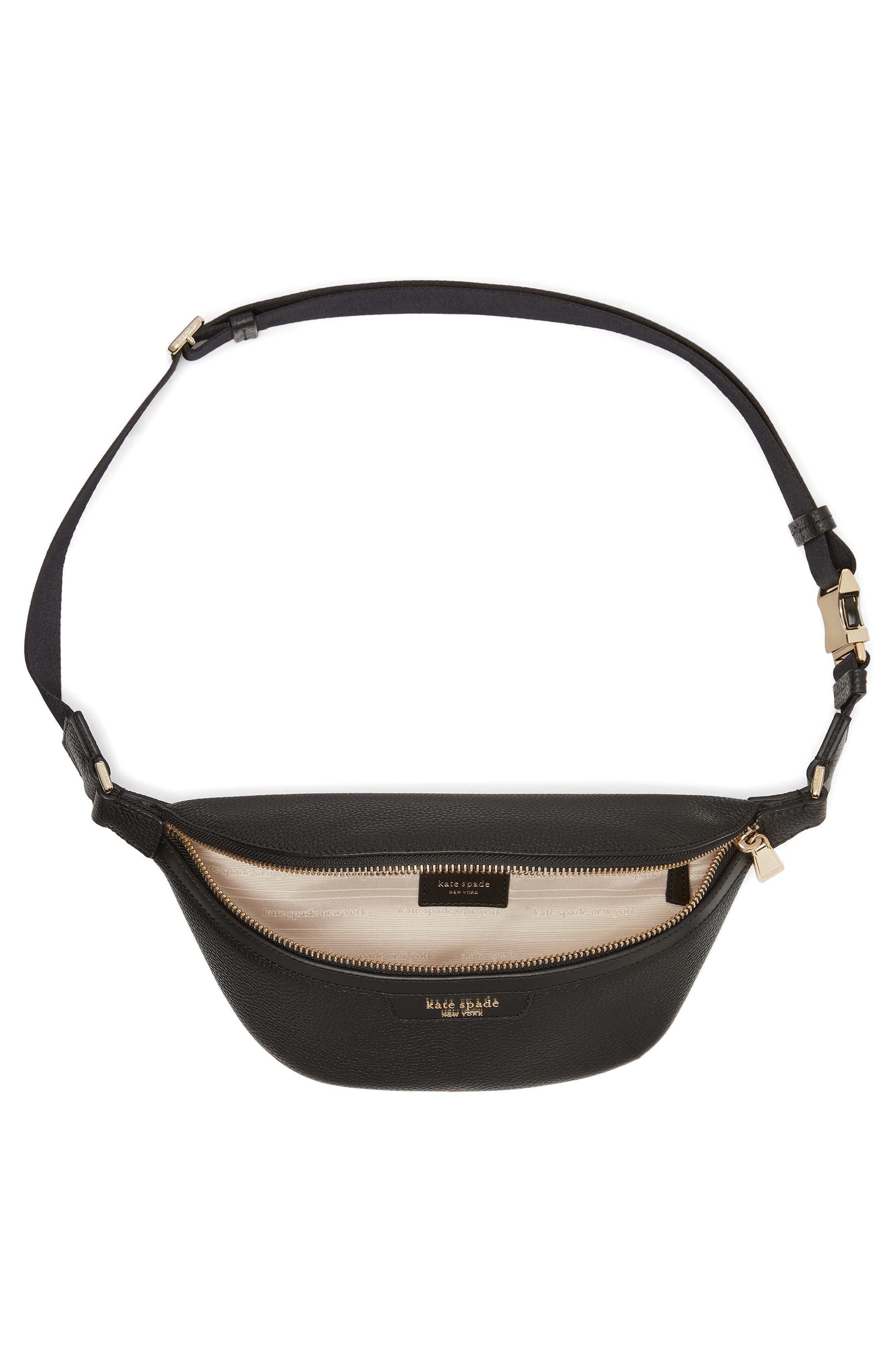 Kate Spade New York hudson pebbled leather belt bag, Alternate, color, 