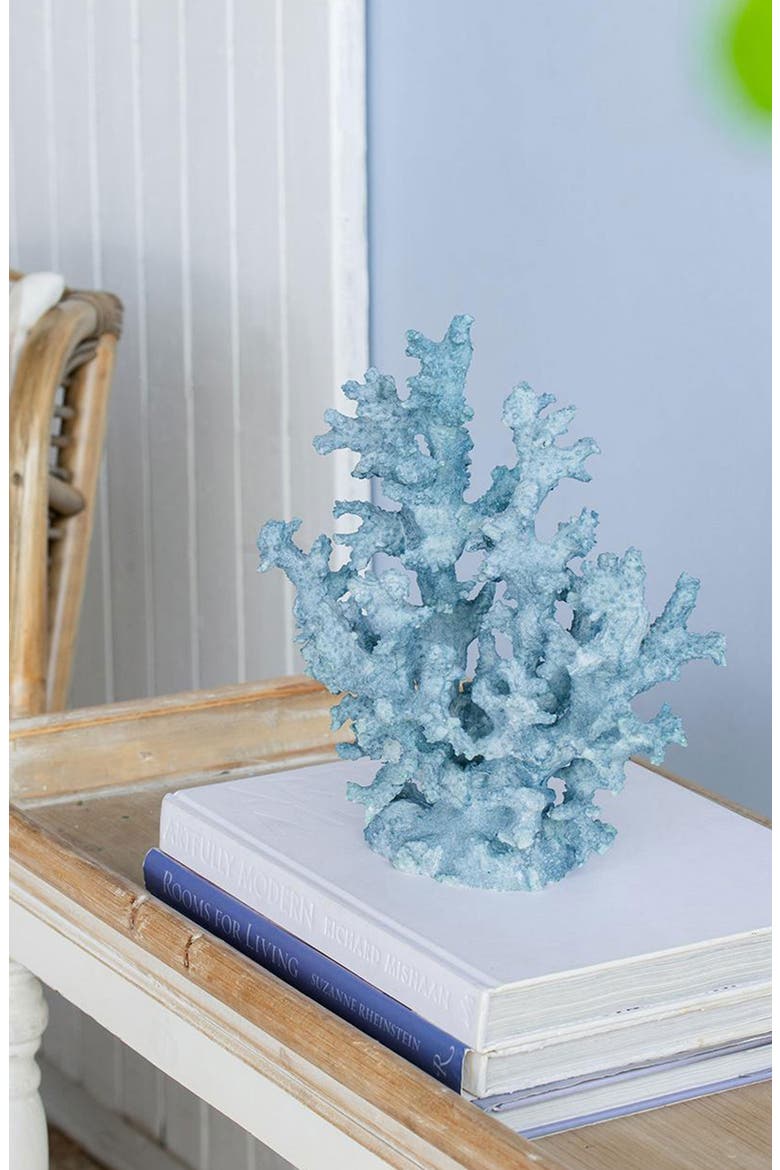 Faux Coral Accent Decor, Alternate, color, BLUE