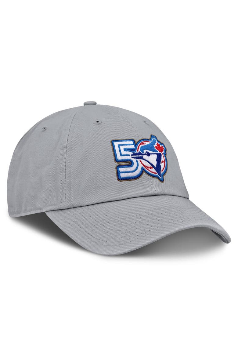 Men's Nike Gray Toronto Blue Jays 50th Season Club Adjustable Hat, Alternate, color, Gray