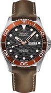 MIDO Ocean Star 200C Automatic Leather Strap Watch, 42.5mm