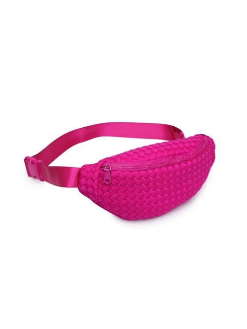 Sol And Selene Aim High Belt Bag In Fuchsia