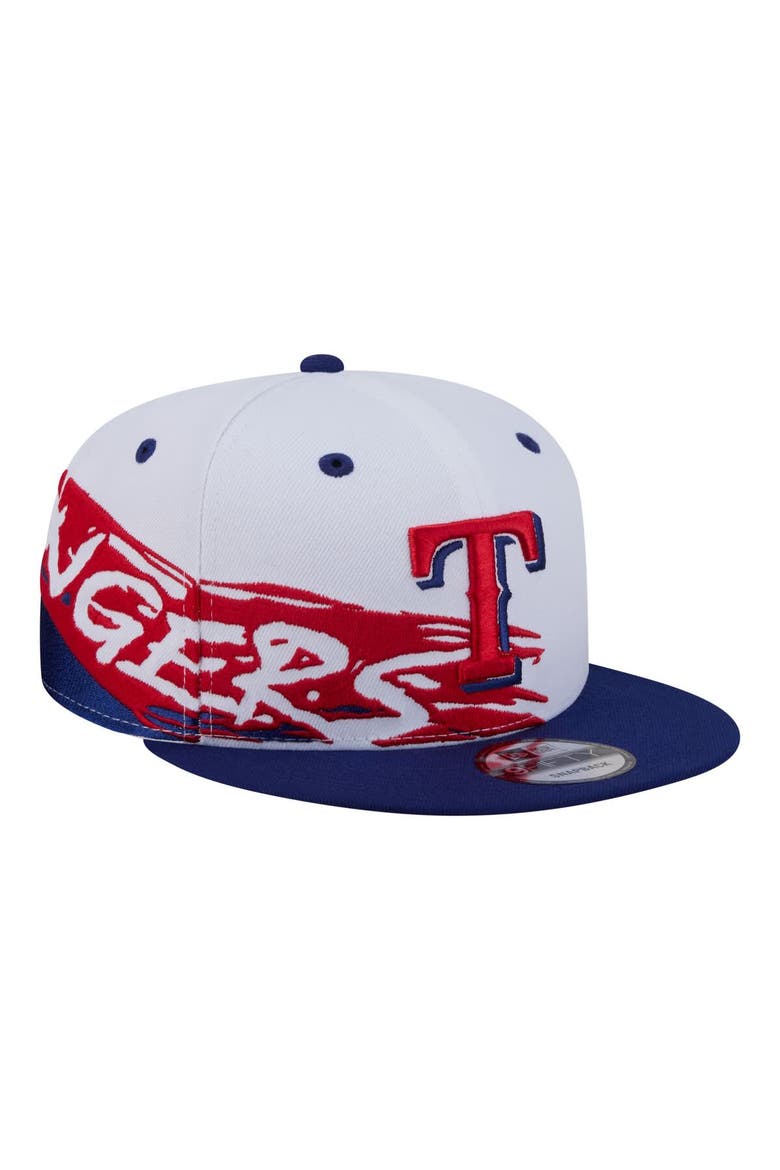 Men's New Era  White Texas Rangers Swept 9FIFTY Snapback Hat, Main, color, White