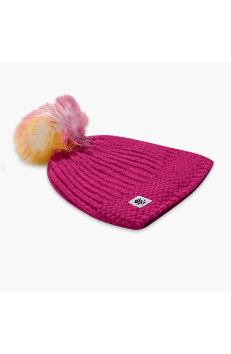 Turtle Fur Kids Suzie Pom Winter Hat, Alternate, color, Hottie Pink