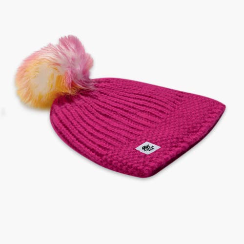 Turtle Fur Kids Suzie Pom Winter Hat In Pink