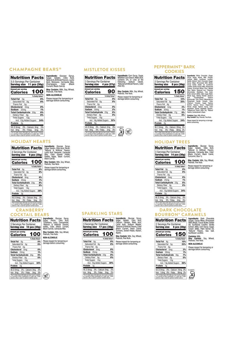 sugarfina Happy Holidays 8-Piece Candy Bento Box, Alternate, color, 