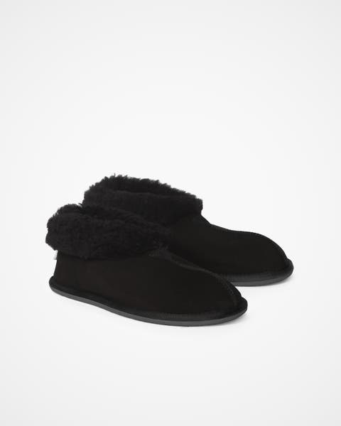 British Shearling Bootee Slippers