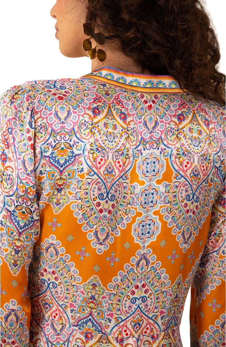 Hale Bob Kamila Charmeuse Shirtdress, Alternate, color,