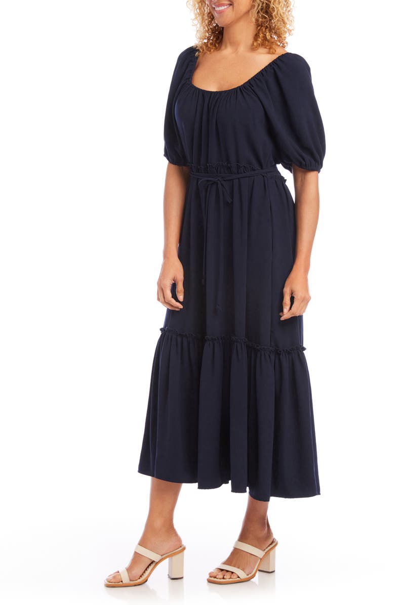 Karen Kane Puff Sleeve Maxi Dress, Alternate, color,