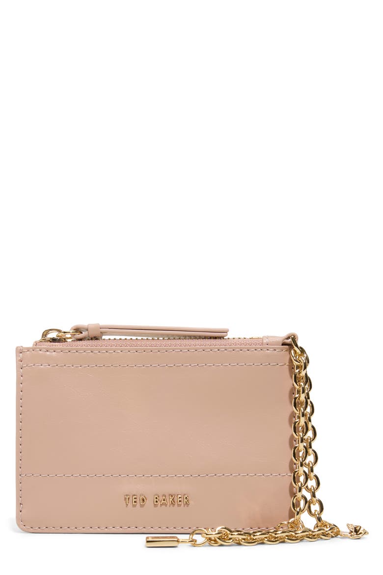 Sutton Charm Wallet, Main, color, BLUSH GLOSSY LEATHER SHINY
