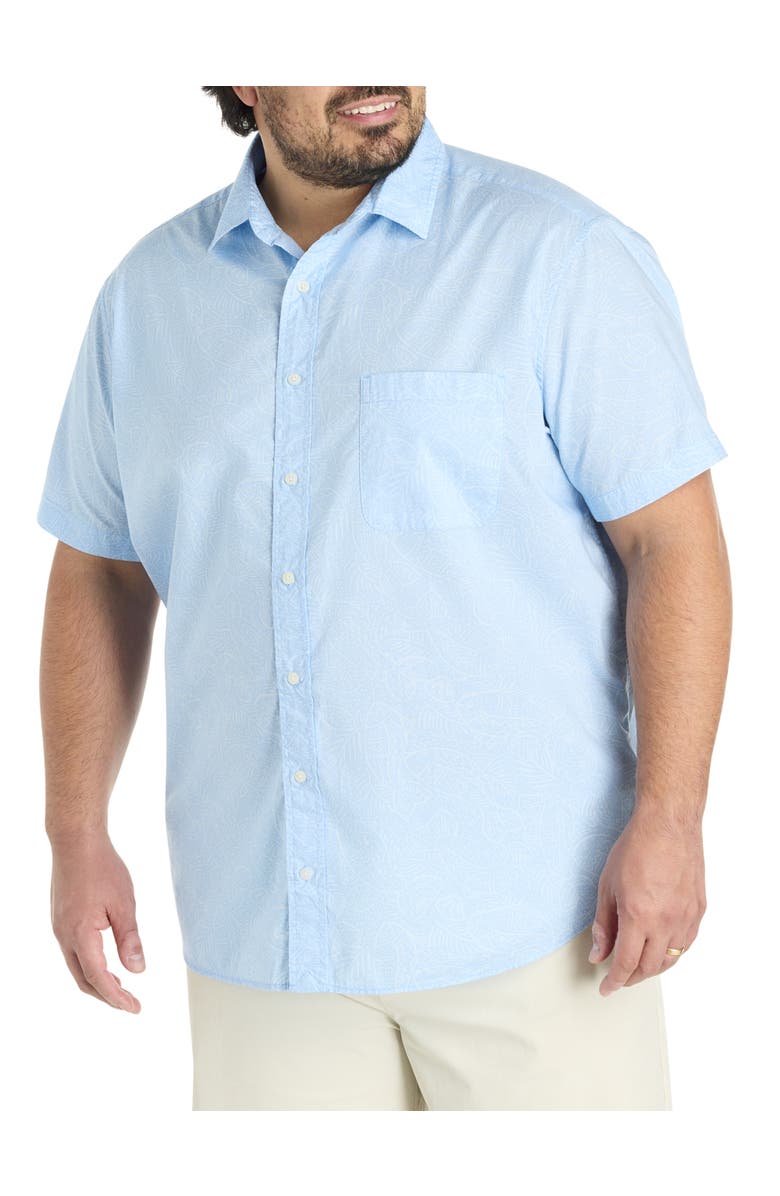 vineyard vines Big & Tall Fish Lines Madras Sport Shirt, Main, color, Fish Jake Blue