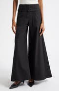Courrèges Cotton Canvas Palazzo Pants