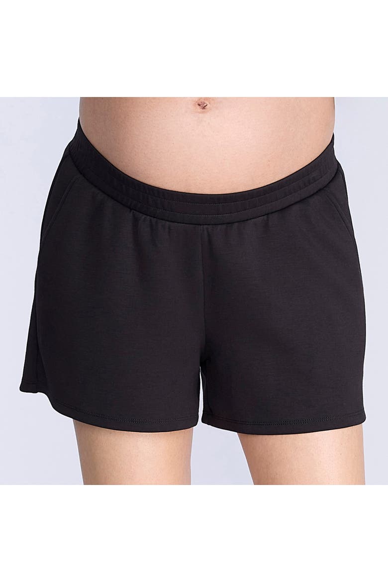 Smocked Waist Short, Alternate, color, Black