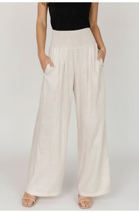 Parvati Smocked Waist Pants