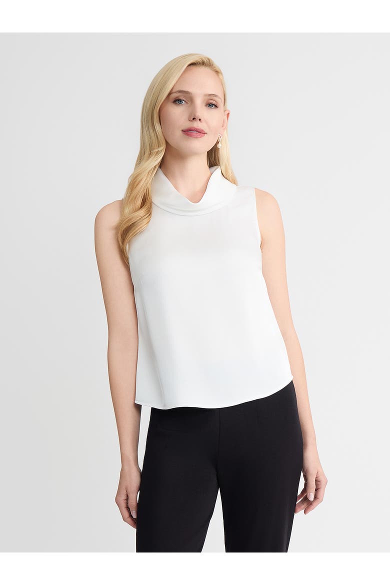 Pearlescence Crepe de Chine Blouse, Alternate, color, White