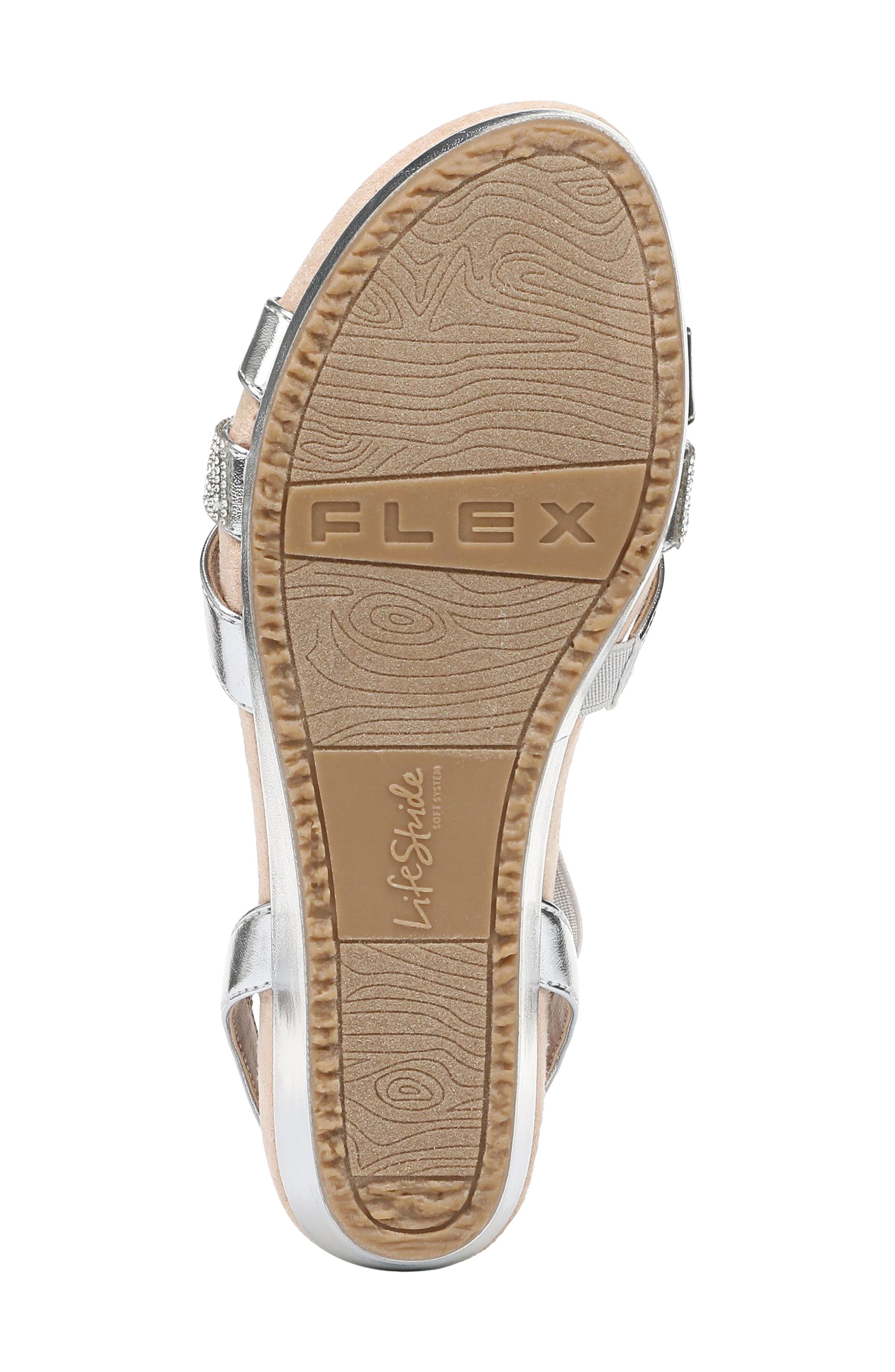 Mimosa Slingback Platform Wedge Sandal, Alternate, color, SILVER