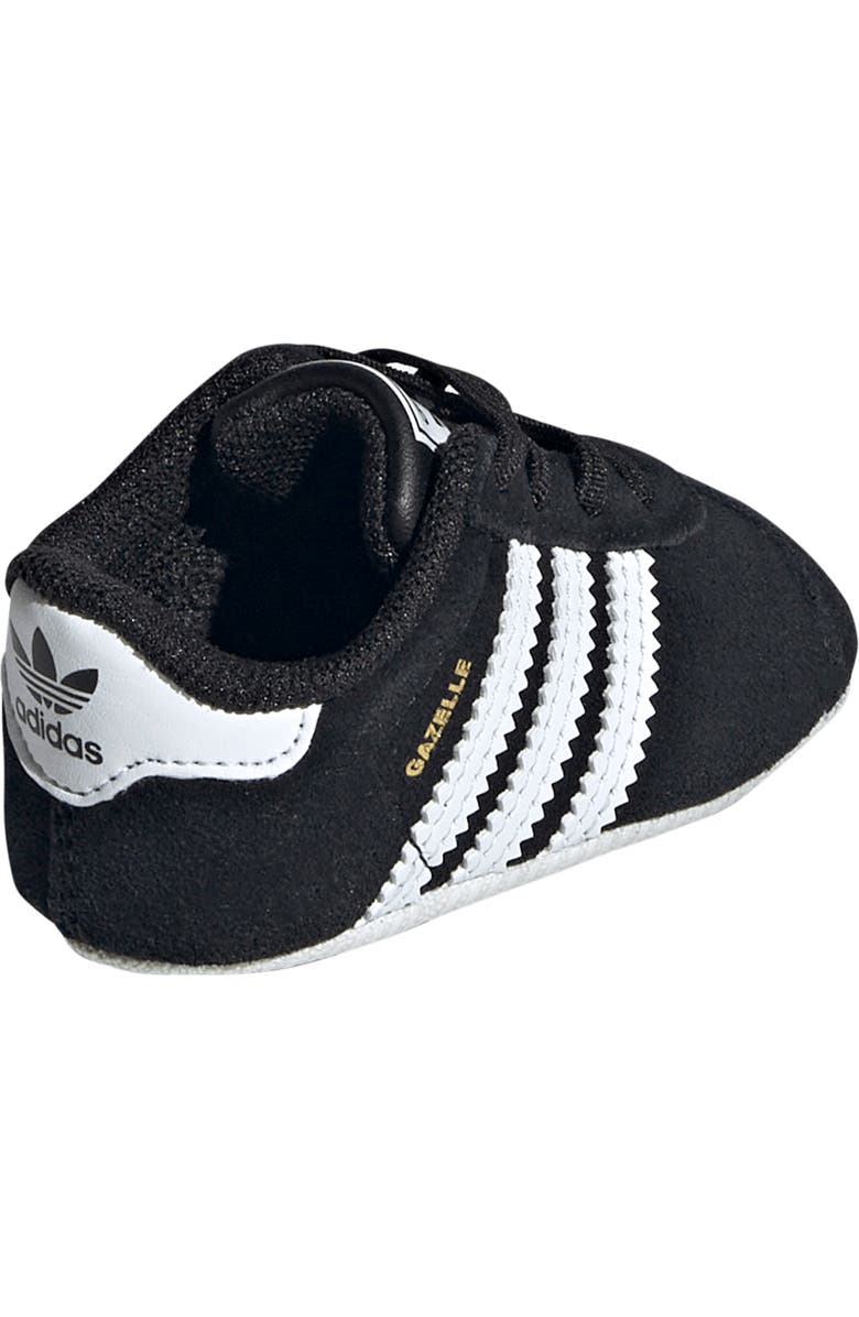 adidas Gazelle Crib Shoe, Alternate, color, Core Black/ Footwear White