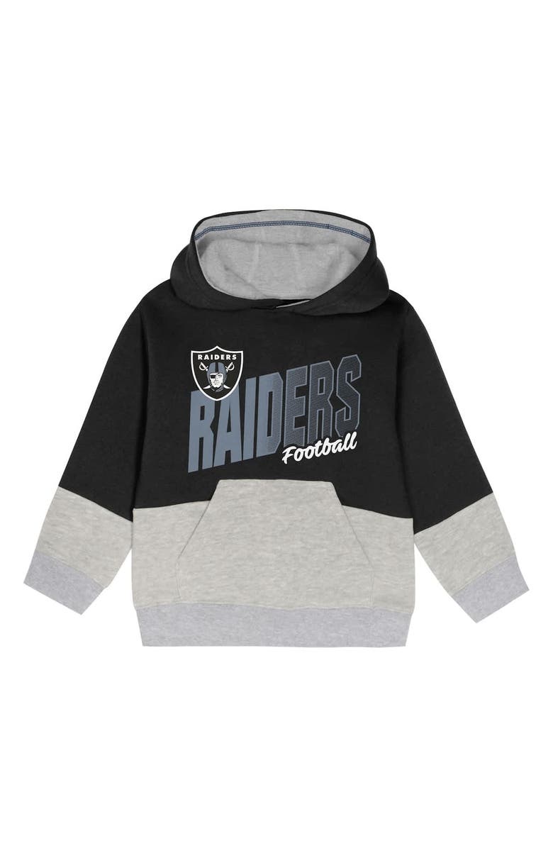 Outerstuff Toddler Outerstuff Black Las Vegas Raiders Lineman Fleece Hoodie & Pants Set, Alternate, color, Black