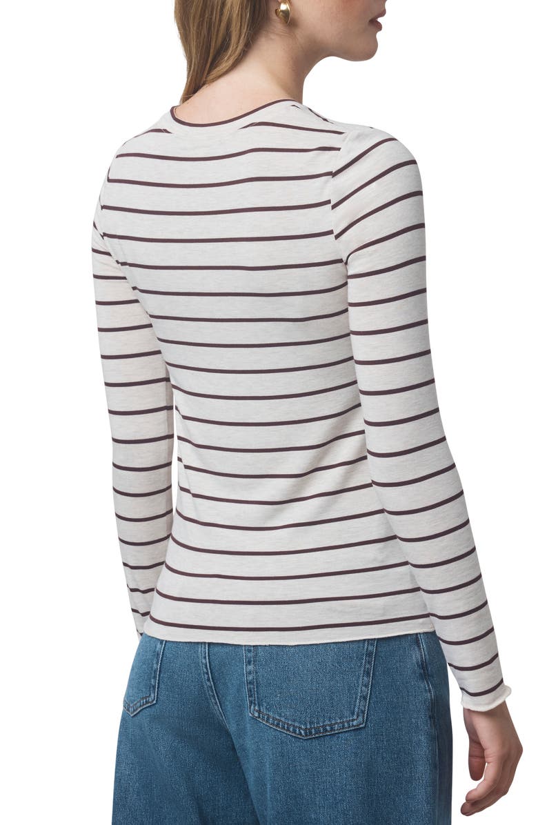 Splendid Stripe Long Sleeve Tee, Alternate, color, P Ok H/Lt Cdr H