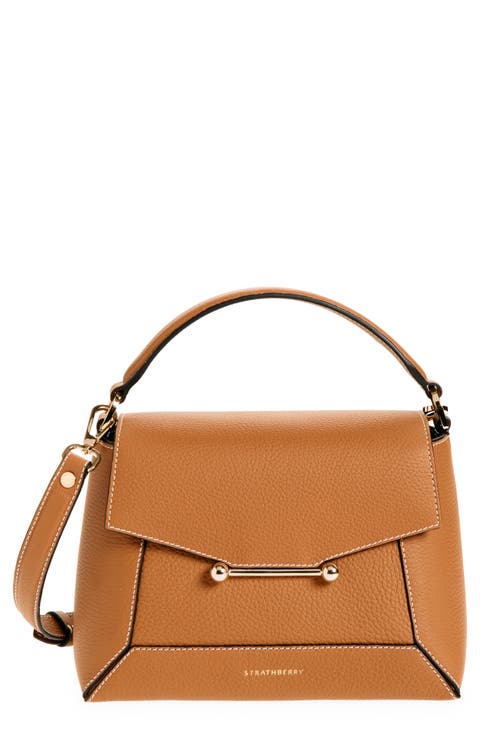 Mosaic Leather Top Handle Bag