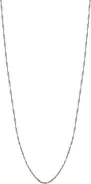 Bony Levy 14K White Gold Singapore Chain Necklace