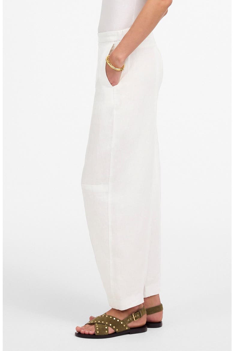 Barrel Leg Linen Pants, Alternate, color, SALT