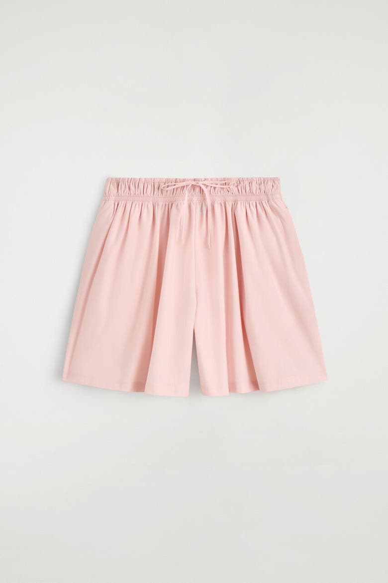 Ruched-waist Shorts, Alternate, color, PINK