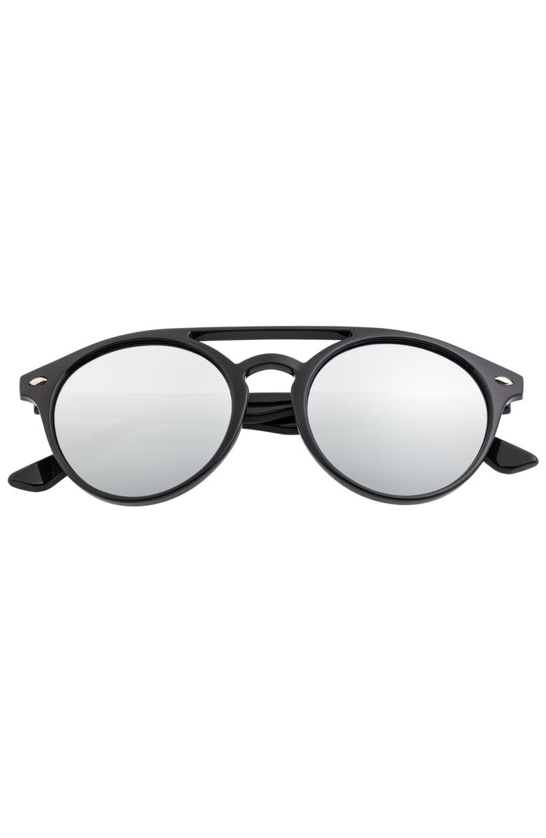 SIMPLIFY Finley Polarized Sunglasses, Alternate, color, Black/Silver