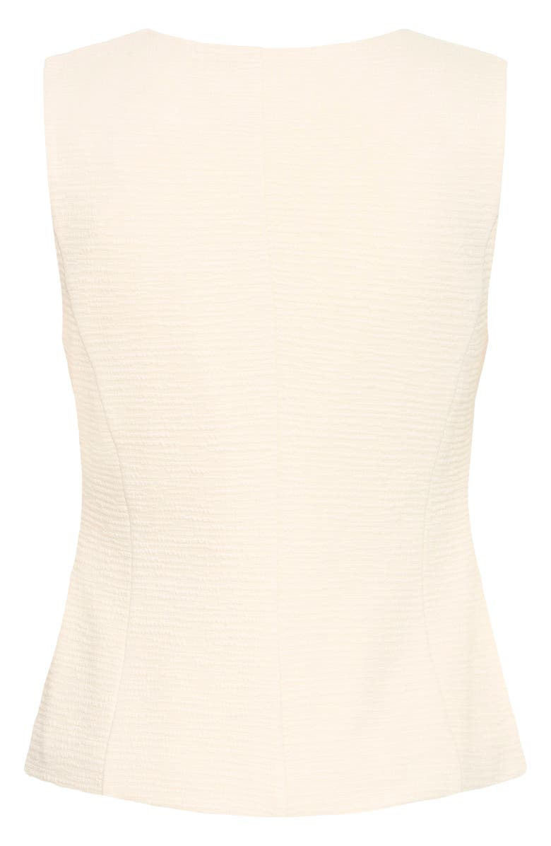 ICHI Ribbed Vest, Alternate, color, Almond Milk