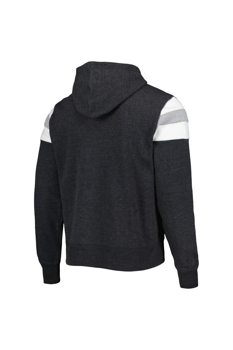 Men's '47 Heathered Black Las Vegas Raiders Premier Nico Pullover Hoodie, Alternate, color, Black
