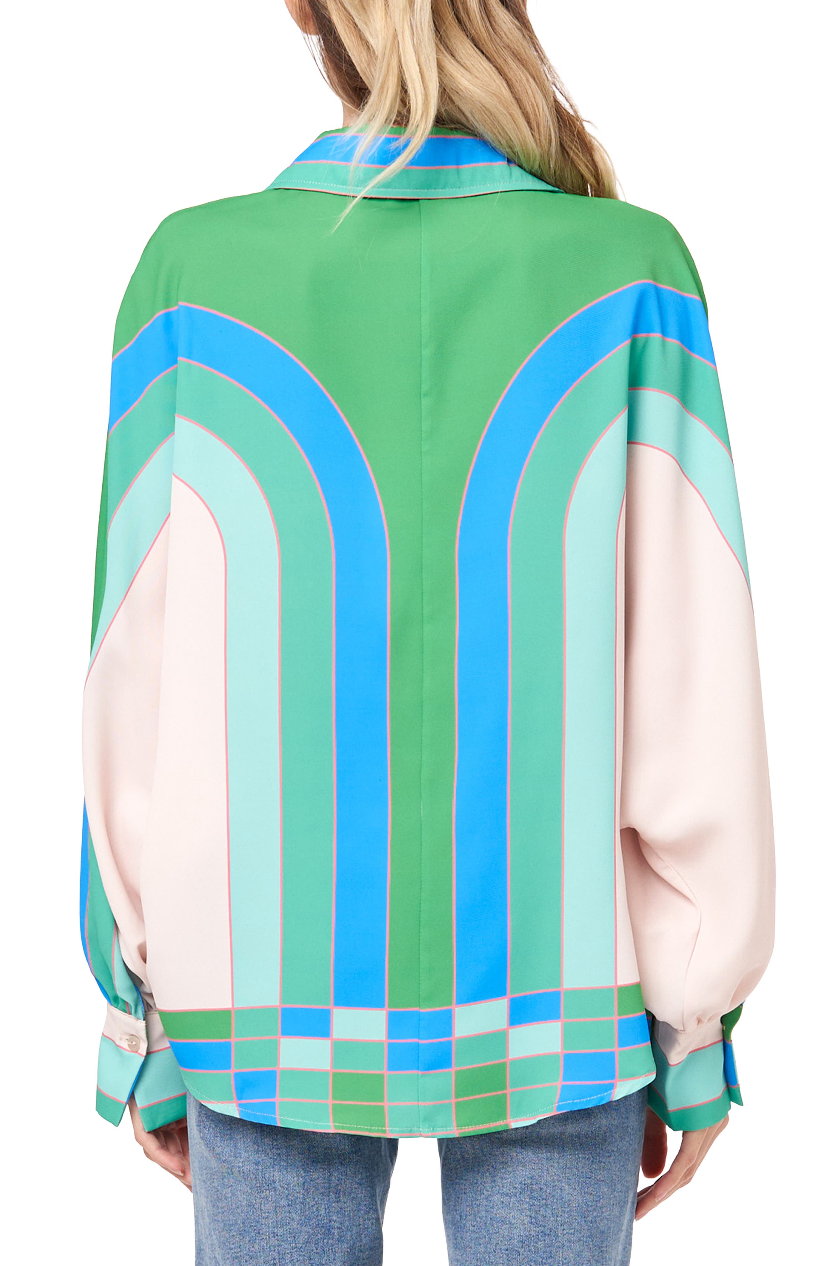 Messa Print Button-Up Shirt - image 2