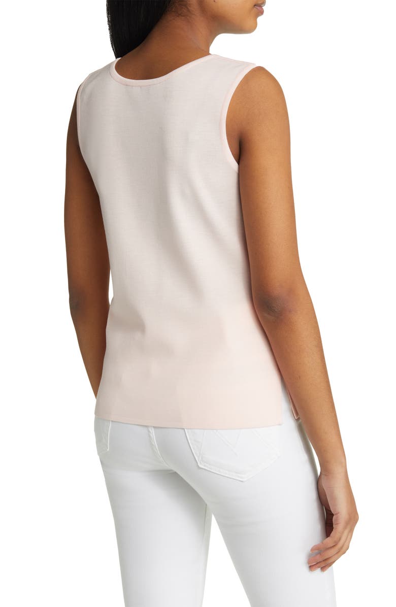 Ming Wang Scoop Neck Sweater Tank, Alternate, color, Pink Satin