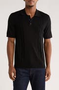 TRUTH Stitch Panel Wool Blend Polo