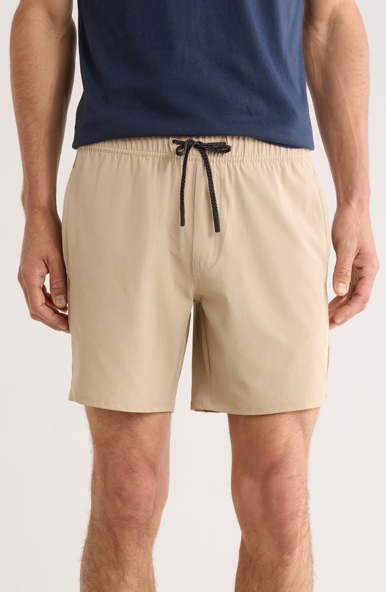 TravisMathew Wanderlust Ripstop Shorts, Main, color, Oxford Tan