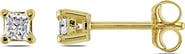 Julianna B. Diamond Princess Stud Earrings 14k Gold