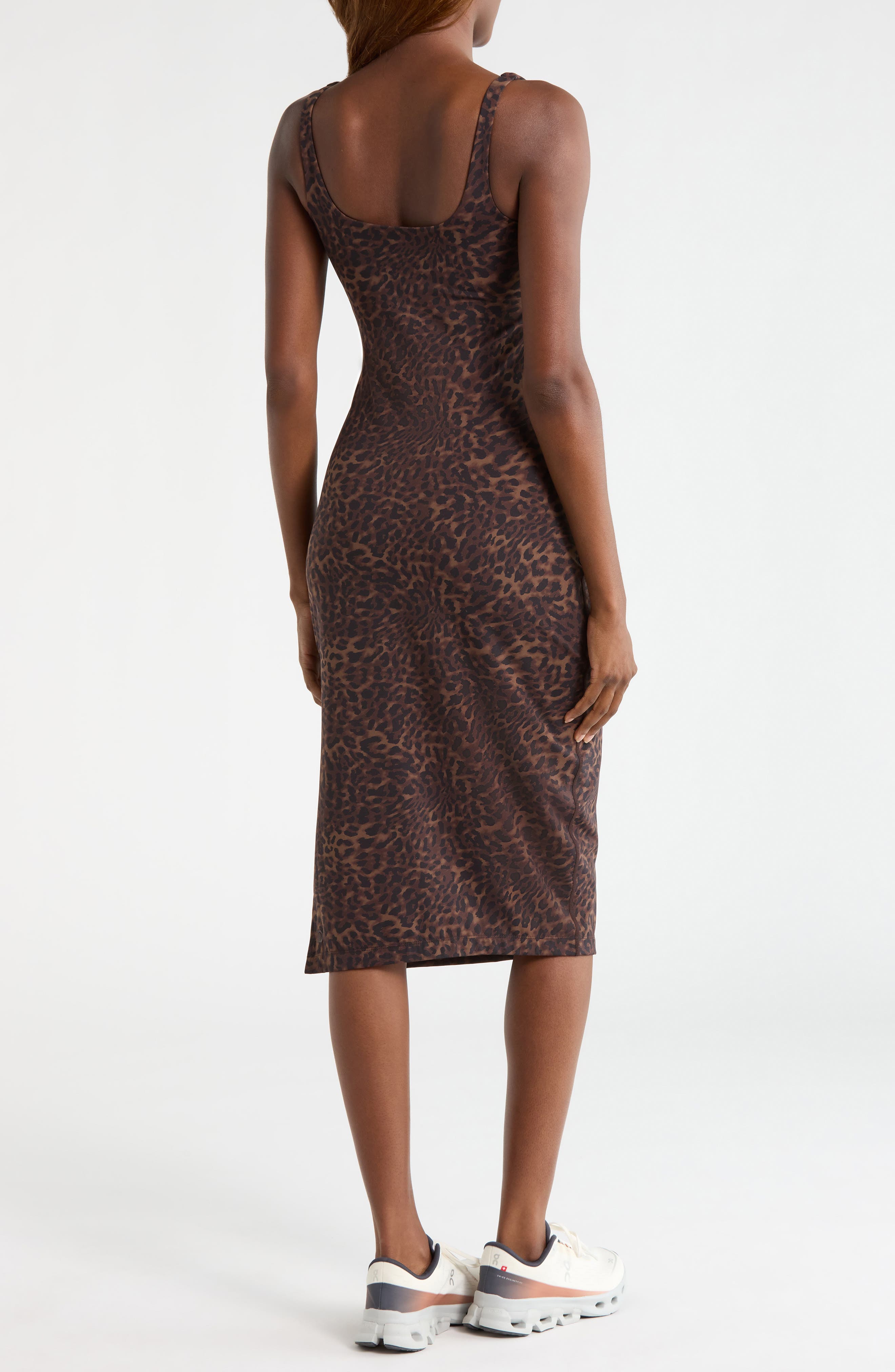 Leopard Print Midi Dress - image 2