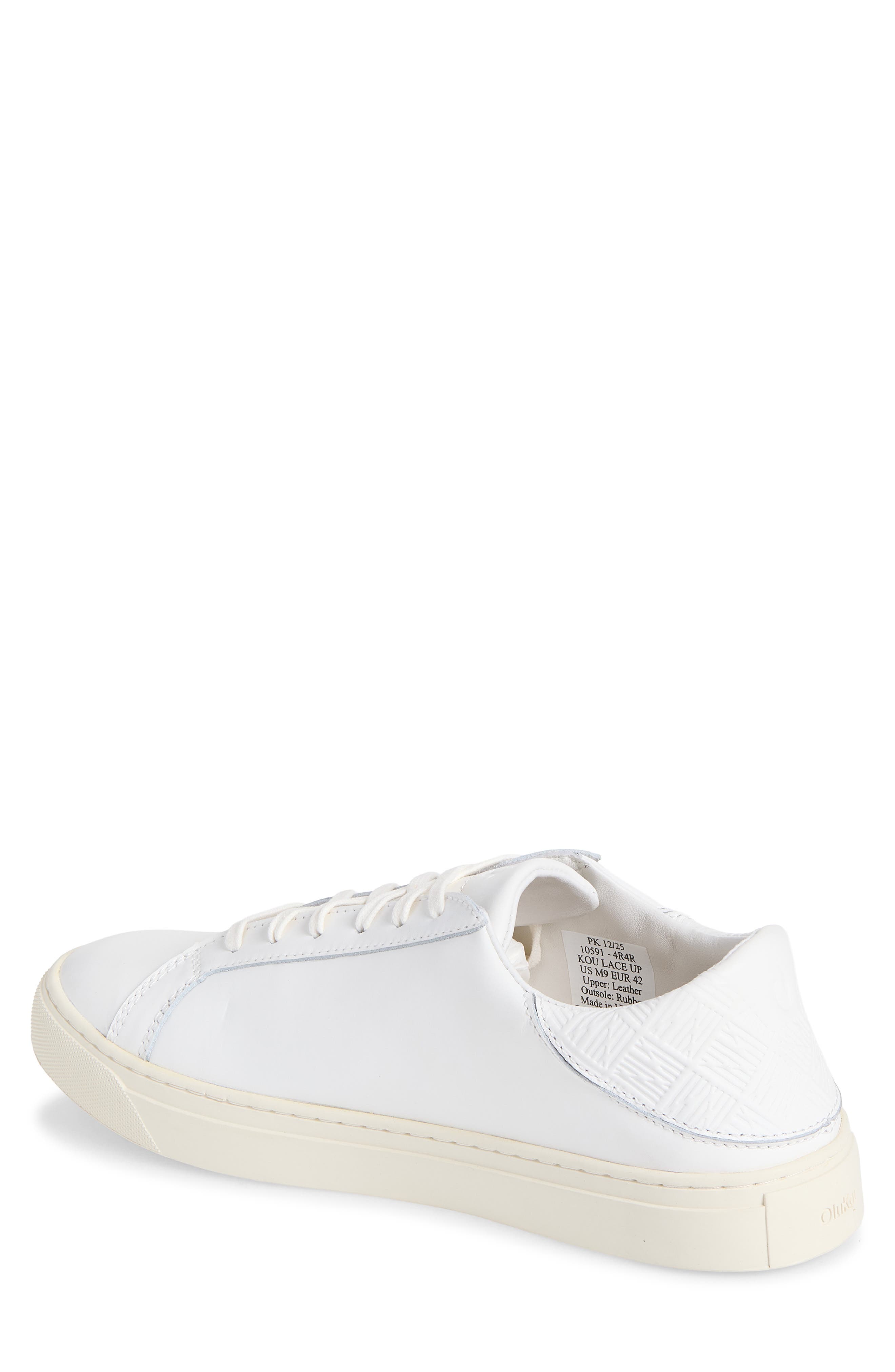 Kou Leather Sneaker, Alternate, color, WHITE / WHITE