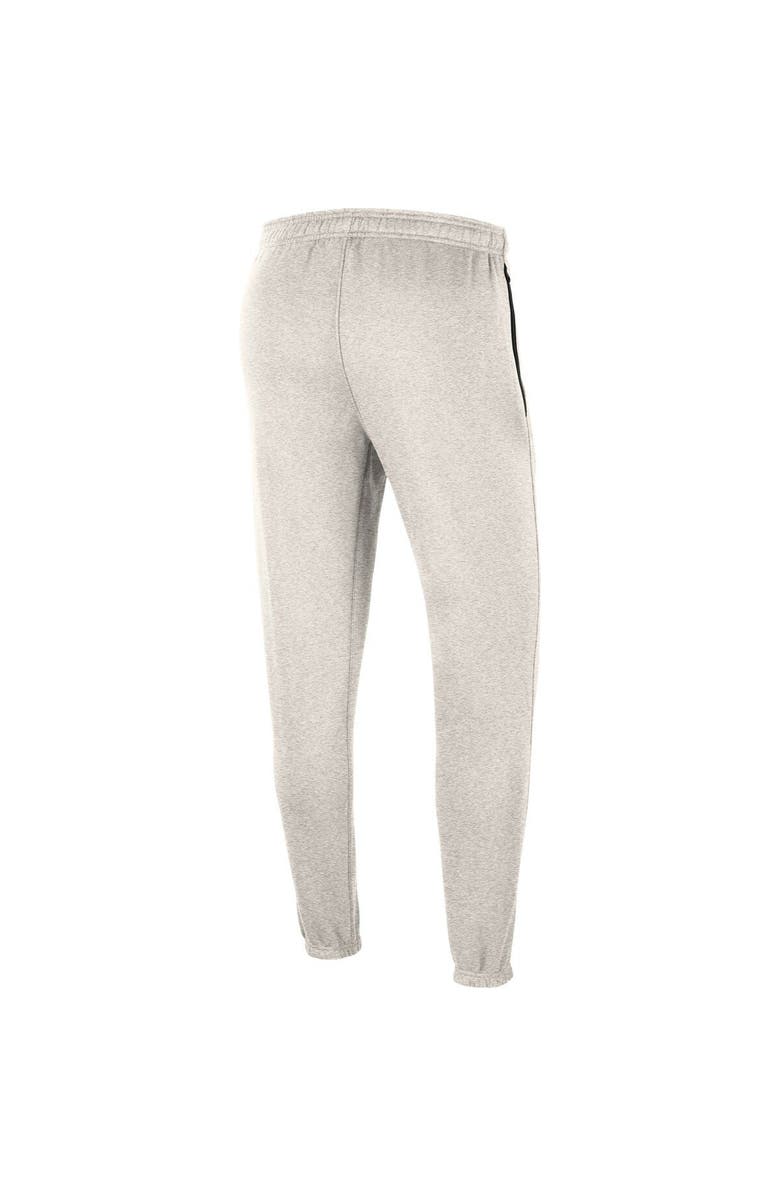 Nike Men's Nike Oatmeal Los Angeles Lakers 75th Anniversary Courtside Fleece Pants, Alternate, color, 