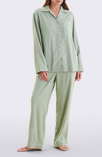 Herringbone Supersoft Brushed Organic Cotton Pajamas