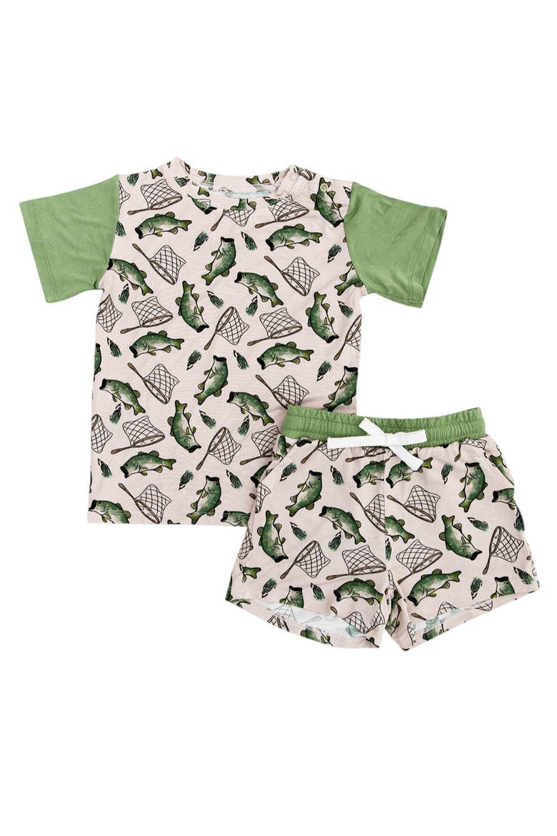 Shorts & T-Shirt Set, Main, color, Green